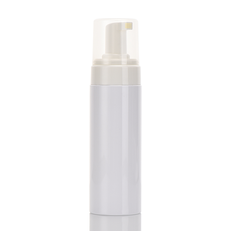 Wholesale 180ml PET Recycle Cosmetic Soap Dispenser White Foam Pump Bottle