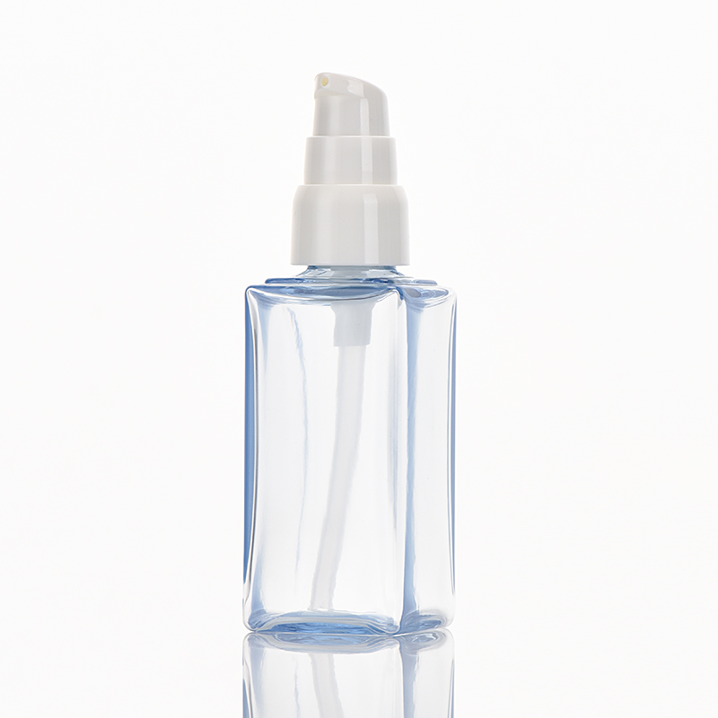 Luxury New Design 50ml Cosmetics Blue Plastic Bottles For Cleanser