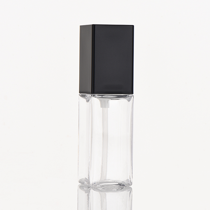 Custom Square Transparent Color Thick Wall Bottle With Pump&Cap