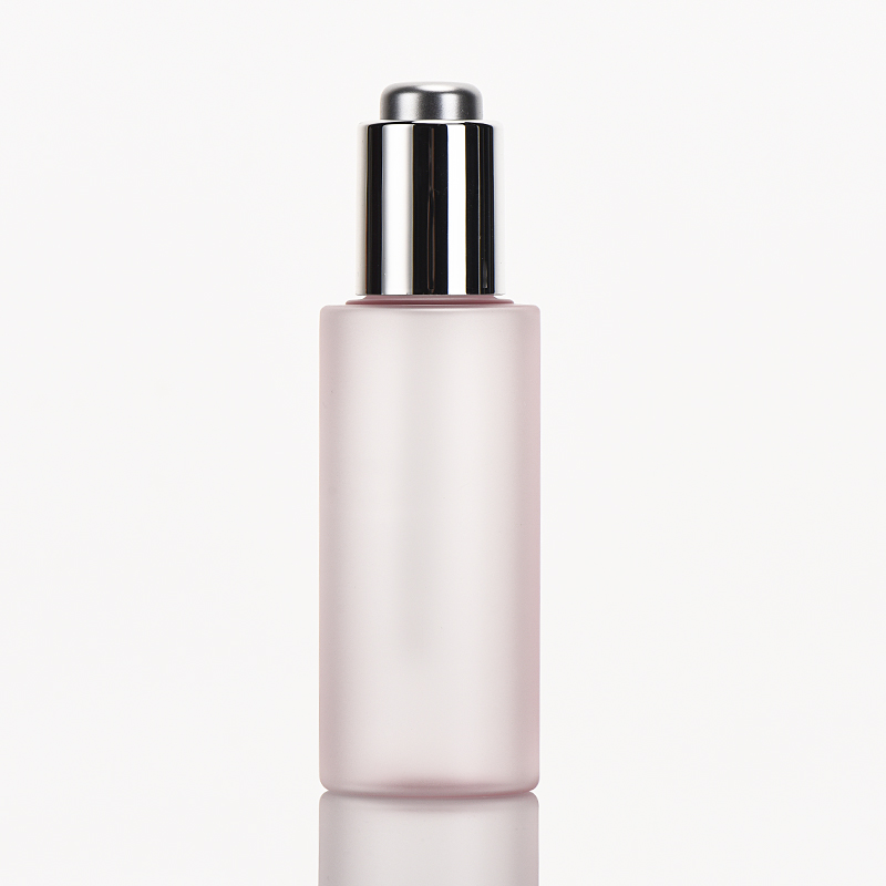 Luxury Hot Design Pink Color Matte Finish Dropper Bottle Use For Essential Oil