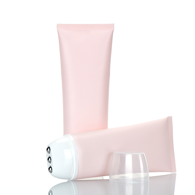 200ml Empty Cosmetic Packaging Soft Squeeze  Plastic Tube With Metal Roller-on Head