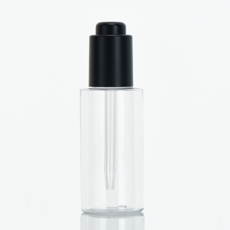 Modern Design Empty Cosmetic Oil  50 ML Transparent Cosmetic Dropper Bottles