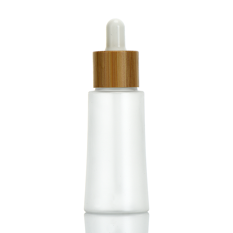 Luxury Plastic 45 ml Oil Dropper Matte Bottle Packaging Cosmetics For Essential Oil