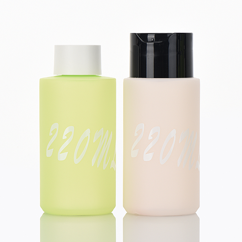 New Cosmetic Plastic Eco-friendly Soft Touch 220ml Bottle With Cap