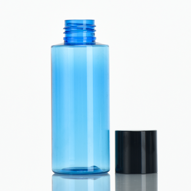 New Design 100ml Screw Cap Packaging Cosmetic Blue Bottle Customization