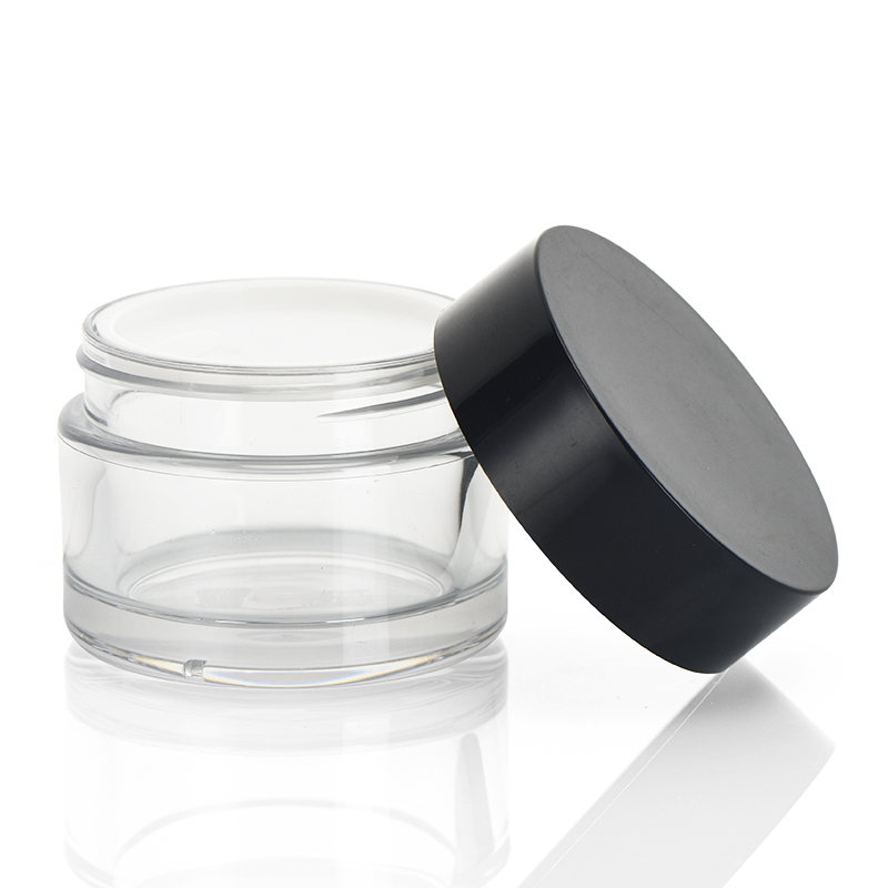 Skin Eye Cream Packaging Jar Container with Lid Factory Direct Recycled Small Round Plastic Cosmetic