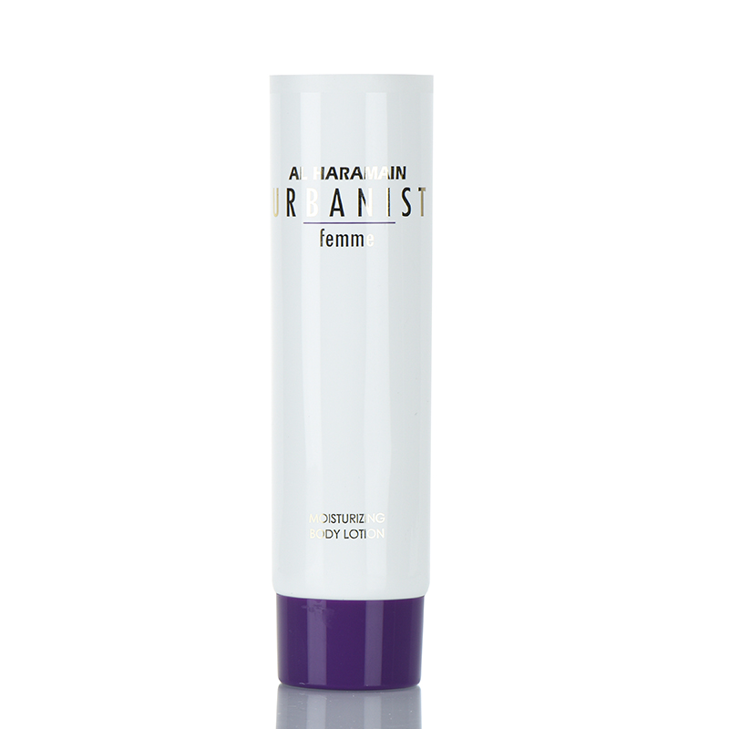 Eco-friendly 100ml Round Cosmetic Plastic Cream Soft Containers Squeeze Tube with Purple Screw cap