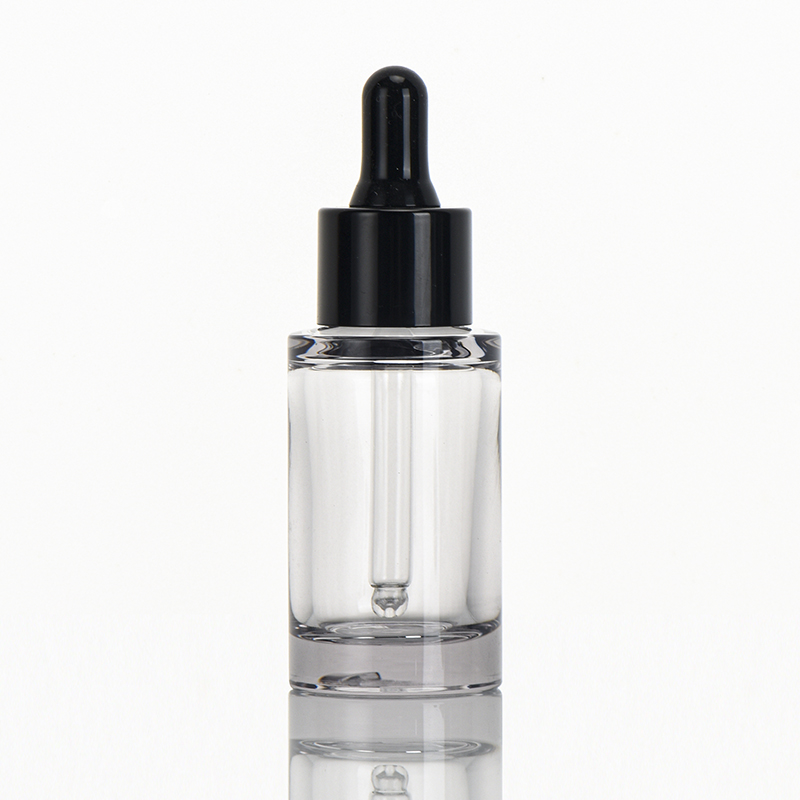 Cosmetic PET Bottle With Dropper Transparent Body For Serum Products